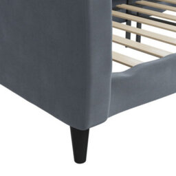 Berkfield Day Bed Dark Grey 90X190 Cm Velvet - thumbnail 6