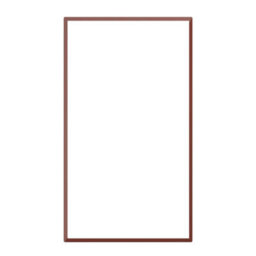 Premium Kitchens Ethos Matt Red Modern Tall Glazed Cabinet Door (W)300mm (H)895mm (T)18mm - thumbnail 1