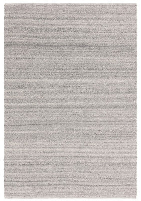Grey Plain Handmade 4mm Thick Anti-Shed Rug For Bedroom, Dining Room, Stain-Resistant Modern Area Rug,-200Cm X 290Cm - image 1