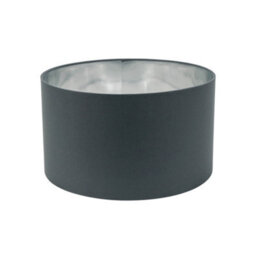 Valuelights Reni Charcoal & Silver Inner Drum Ceiling Lamp Shade (D)35Cm - thumbnail 2