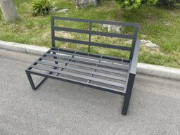 Fimous Aluminum Outdoor Garden Furniture Single Arm 2 Seater Sofa With Seat Cushion Left Side - thumbnail 4