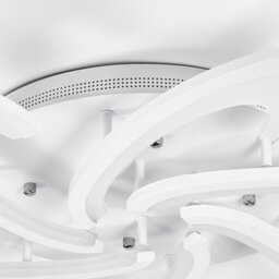 Darphe Modern Curved Windmill-Design Led Ceiling Light, Dimmable Metal & Acrylic Semi-Flush Mount - thumbnail 8