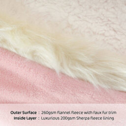 Snug Rug Eskimo - Pink Quartz Wearable Blanket Oversized Hoodie Blankets For Adults Hooded - thumbnail 8