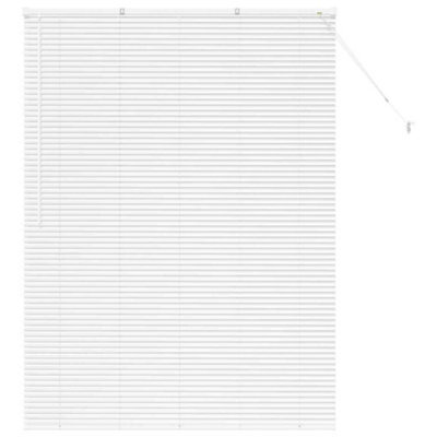 Berkfield Modern Window Blind With Curtains Manual White Aluminium