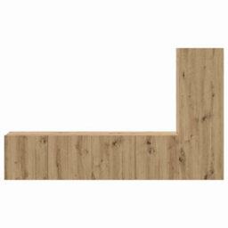 Berkfield Tv Cabinet Set Wall-Mounted 3 Pcs Artisan Oak 160 X 30 X 30 Cm - thumbnail 7