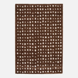 Sweeek - Indoor Rug Brown With Cream Polka Dots 170X120 Cm - Eno - thumbnail 1