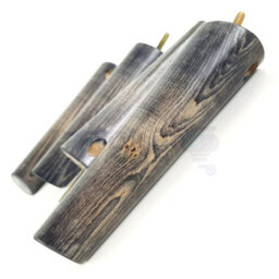 L&F Wood Legs Black Washed 180mm High Set Of 4 Replacement Angled Furniture Legs Set Of 4 Sofas Chairs Stools M8 - thumbnail 5