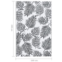 Walplus Outdoor Carpet White And Black 160X230 Cm Pp - thumbnail 7