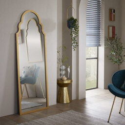 The Online Mirror Shop Leaner Mirror Casablanca Arched Shape With Gold Frame For Hanging In Any Room, Bedroom- H 170Cm X W 60Cm - thumbnail 1