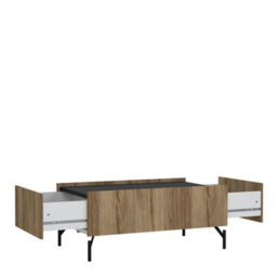 Furniture To Go Kendall Coffee Table With 2 Drawers Oak And Black - thumbnail 5