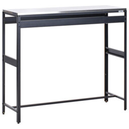 Beliani Outdoor Bar Table Maenza Black Metal