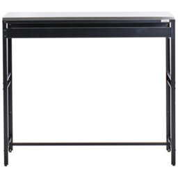 Beliani Outdoor Bar Table Maenza Black Metal - thumbnail 4