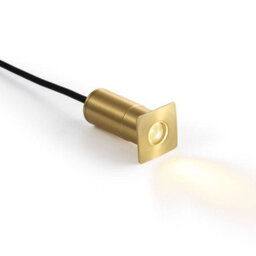 Ultra Beam Lighting 1 Watt Square Brass Decking Ground Light - thumbnail 2