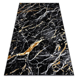 RugsX Carpet Allure 1963 Marble - Structural, Stylish, Glamour Black Gold 240X330 Cm - thumbnail 4