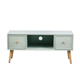Nordlys Tv Stand With 2 Drawers In Mint Green Wood Sea Side Style Living Room - thumbnail 5