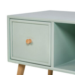 Nordlys Tv Stand With 2 Drawers In Mint Green Wood Sea Side Style Living Room - thumbnail 7