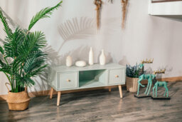 Nordlys Tv Stand With 2 Drawers In Mint Green Wood Sea Side Style Living Room - thumbnail 3
