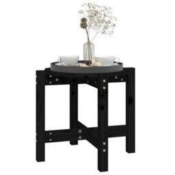 Walplus Coffee Table Black  52.5X45 Cm Solid Wood Pine - thumbnail 4