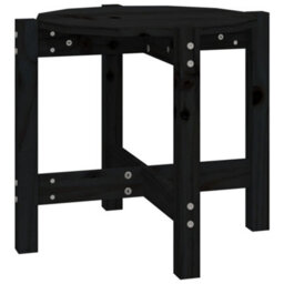 Walplus Coffee Table Black  52.5X45 Cm Solid Wood Pine - thumbnail 2