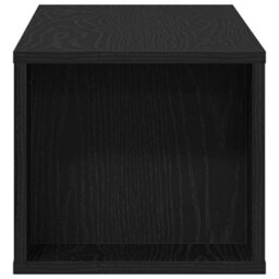 Berkfield Modern Wall-Mounted Tv Cabinet - Black Oak, 100X30X26.5 Cm, Engineered Wood - thumbnail 7