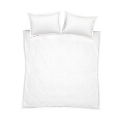 Bianca Bedding Oxford Lace 200 Thread Count Cotton Super King Duvet Cover Set With Pillowcases White - thumbnail 6