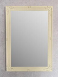 Downton Interiors Extra Large Antique Style Cream Wood Frame Wall Mirror 106Cm - thumbnail 3