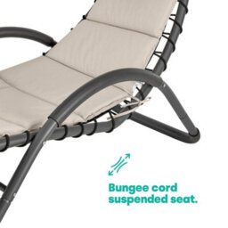Livivo Bali Beige Sun Lounger With Canopy - thumbnail 5