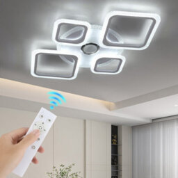 Modern Chandelier Led Lamp Rgb Crystal Frame Smart Bt Music Ceiling Light Lamp - thumbnail 5