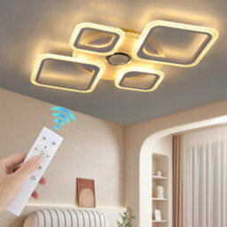 Modern Chandelier Led Lamp Rgb Crystal Frame Smart Bt Music Ceiling Light Lamp - thumbnail 4