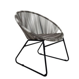 Charles Bentley Zanzibar Tea For Two Bistro Set Grey Cafe 2 Chairs And Table - thumbnail 5