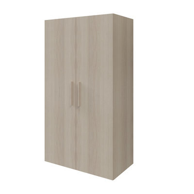 GoodHome Atomia Freestanding Matt Oak Effect Particle Board Wardrobe (H)1875mm (W)1000mm (D)600mm - image 1