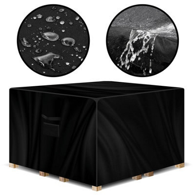 Gracious Gardens Square 250X250X90Cm Outdoor Patio Waterproof Garden Furniture Cover, Weatherproof Rattan Sofa Protector - image 1