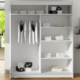 Westa Vii 150 Sliding Door Wardrobe With Mirrors Truffle - thumbnail 3