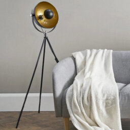 Industrial Tripod Floor Lamp Photography Free Standing Standard Light Led Bulb - thumbnail 3