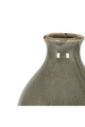 Garda Grey Glazed Gisela Vase, Textured Modern Ceramic Decor - thumbnail 3