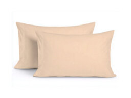 Microfibre Soft Touch Plain Dyed Housewife Pillowcase Pair Cream - thumbnail 2