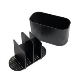 ReBorn® Reborn Recycled Large Bathroom Caddy- Graphite Bathroom Organizer - With Six Compartments - Made In The Uk - thumbnail 4