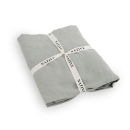 Native Natural Stone Single 100% Linen Fitted Sheet (90X190Cm) - thumbnail 2