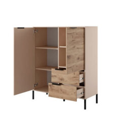 Arte Chic Rave Highboard Cabinet - Spacious & Stylish Storage (H)1240mm (W)1030mm (D)400mm - thumbnail 2