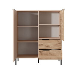 Arte Chic Rave Highboard Cabinet - Spacious & Stylish Storage (H)1240mm (W)1030mm (D)400mm - thumbnail 4