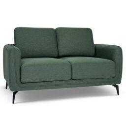 Bravich Brixton  2 Seater Sofa - Modern Fabric Sofa With Steel Legs - thumbnail 3