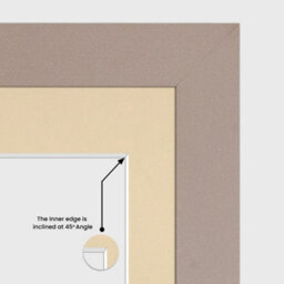 AK Frames 40X20Cm Rose Gold Modern Multi Photo Frame With Ivory Mount - Holds 3 Apertures (3X) 6X4 Photos - thumbnail 7