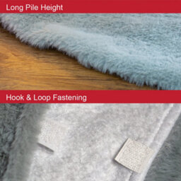 The Christmas Workshop Short Pile Grey Faux Fur Tree Skirt - thumbnail 6