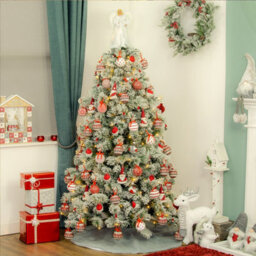 The Christmas Workshop Short Pile Grey Faux Fur Tree Skirt - thumbnail 7