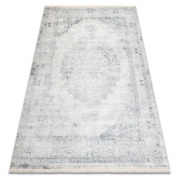 RugsX Distin 0201A White / Blue / Light Green Modern Carpet - Ornament, Fram  120X170 Cm