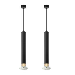 Single Head Chandelier Aluminium Long Tube Pendant Light, Suspension Cylinder Hanging Lamp For Modern Kitchen - thumbnail 7