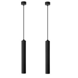 Single Head Chandelier Aluminium Long Tube Pendant Light, Suspension Cylinder Hanging Lamp For Modern Kitchen - thumbnail 6