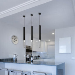 Single Head Chandelier Aluminium Long Tube Pendant Light, Suspension Cylinder Hanging Lamp For Modern Kitchen - thumbnail 8