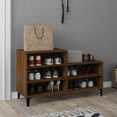 Walplus Shoe Cabinet Brown Oak 102X36X60 Cm Engineered Wood - image 1
