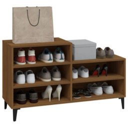 Walplus Shoe Cabinet Brown Oak 102X36X60 Cm Engineered Wood - thumbnail 7
